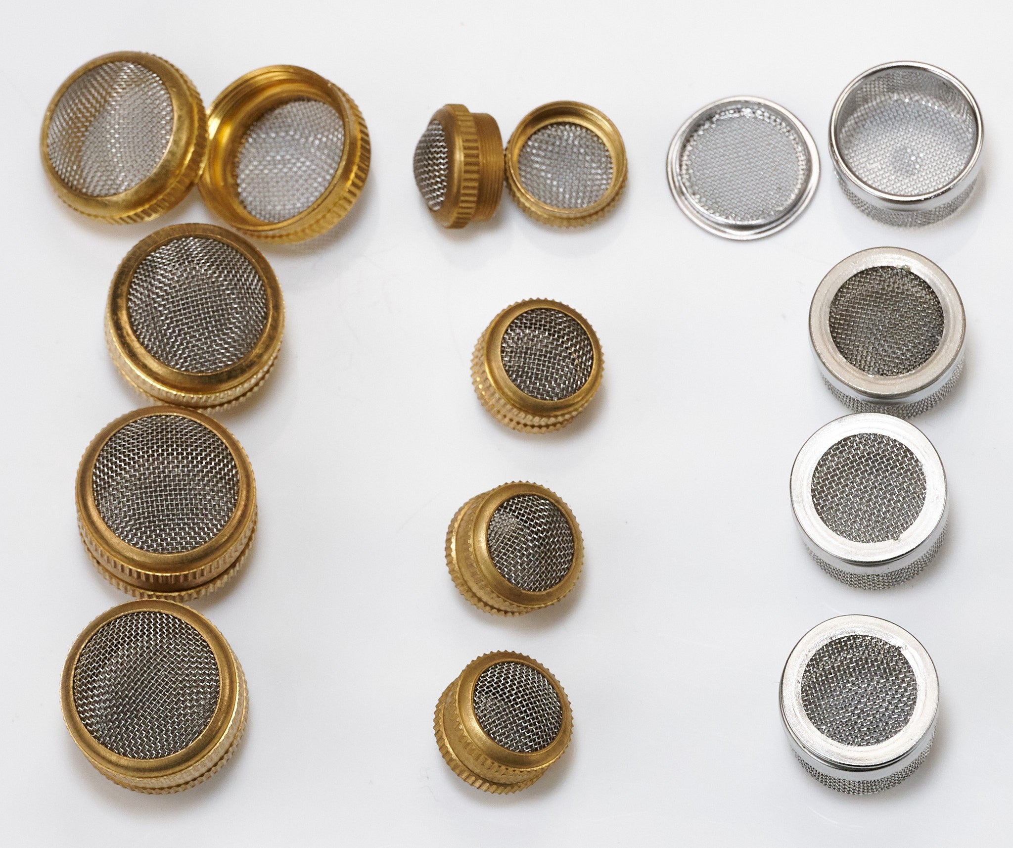 9pc Brass/Steel Ultrasonic Cleaning Mesh Screw Basket Watch Tool Set 16mm - 25mm